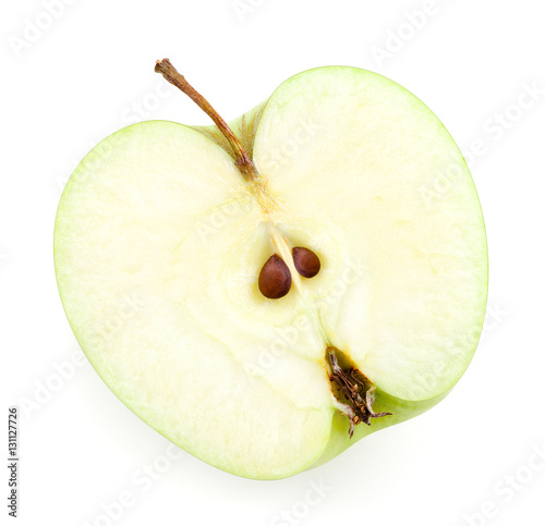 Apple. Half apple isolated on white background
