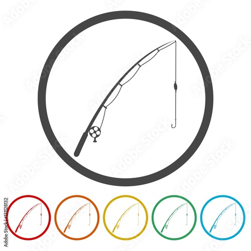 Fishing rod - vector Illustration
