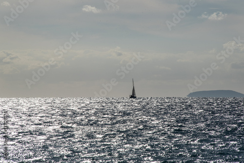 Sailing in Messinia bay