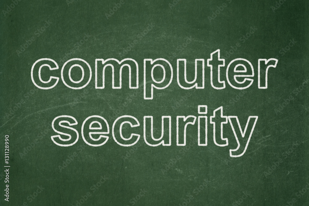 Privacy concept: Computer Security on chalkboard background Privacy concept: Computer Security on chalkboard background
