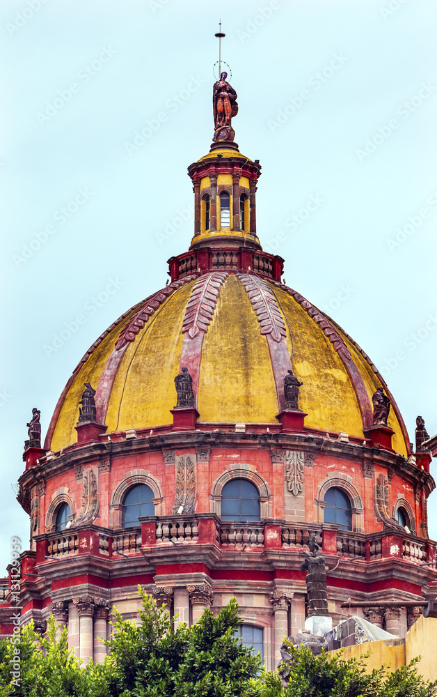 Red Yellow Dome Convent Immaculate Conception The Nuns San Migue