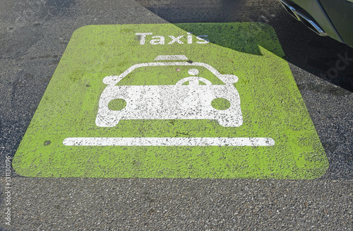emplacement pour taxi photo