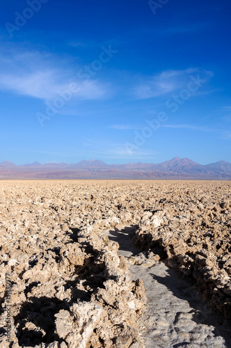Salt flat of Atacama, Los Flamencos National Reserve, Chile