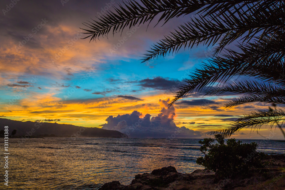 Beautiful North Shore Hawaiian Sunset Beautiful North Shore Hawaiian Sunset