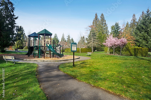 Neighborhood park and playground photo