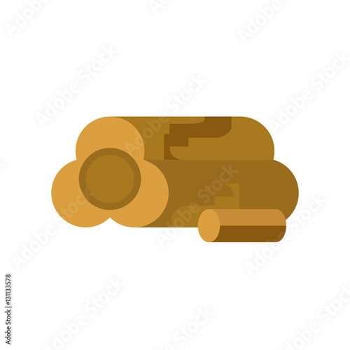 Cork tree trunk vector icon