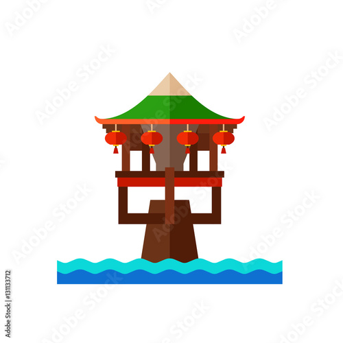 One Pillar Pagoda Temple Icon