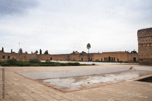 Inside the ancient palace of Bab Agnaou, one of the main attractions of Marrakesh in Morocco
 photo