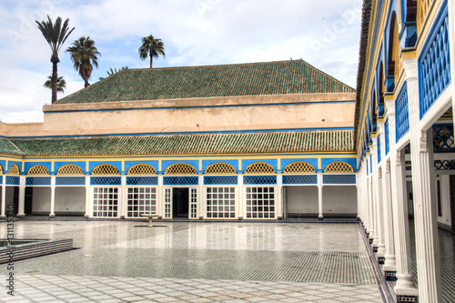 Inside the ancient palace of Bahia, one of the main attractions of Marrakesh in Morocoo   © waldorf27