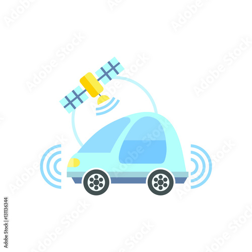 Driverless Car Idea Icon