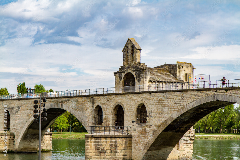 Saint Nicholas Chapel on Pont D'Avignon, Pont Saint-Bénézet, Avignon, France Saint Nicholas Chapel on Pont D'Avignon, Pont Saint-Bénézet, Avignon, France
