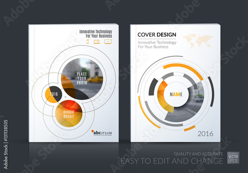 Business vector. Brochure template layout, cover design annual r
