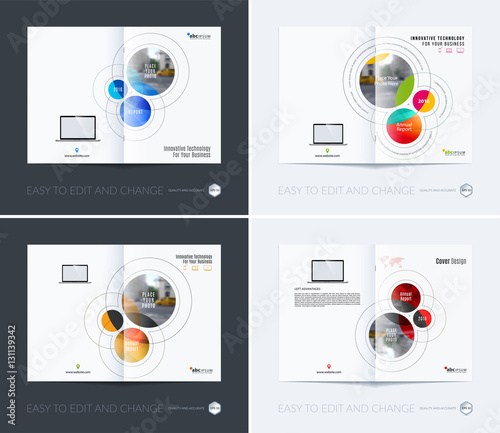 Business vector. Brochure template layout, cover design annual r