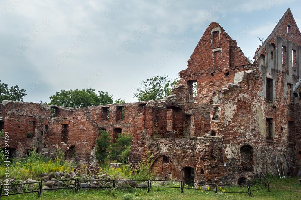 Ruins of old Prussian Insterburg castle, Chernyahovsk, Kaliningrad region Ruins of old Prussian Insterburg castle, Chernyahovsk, Kaliningrad region