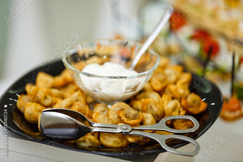 Uzbek fried dumplings photo