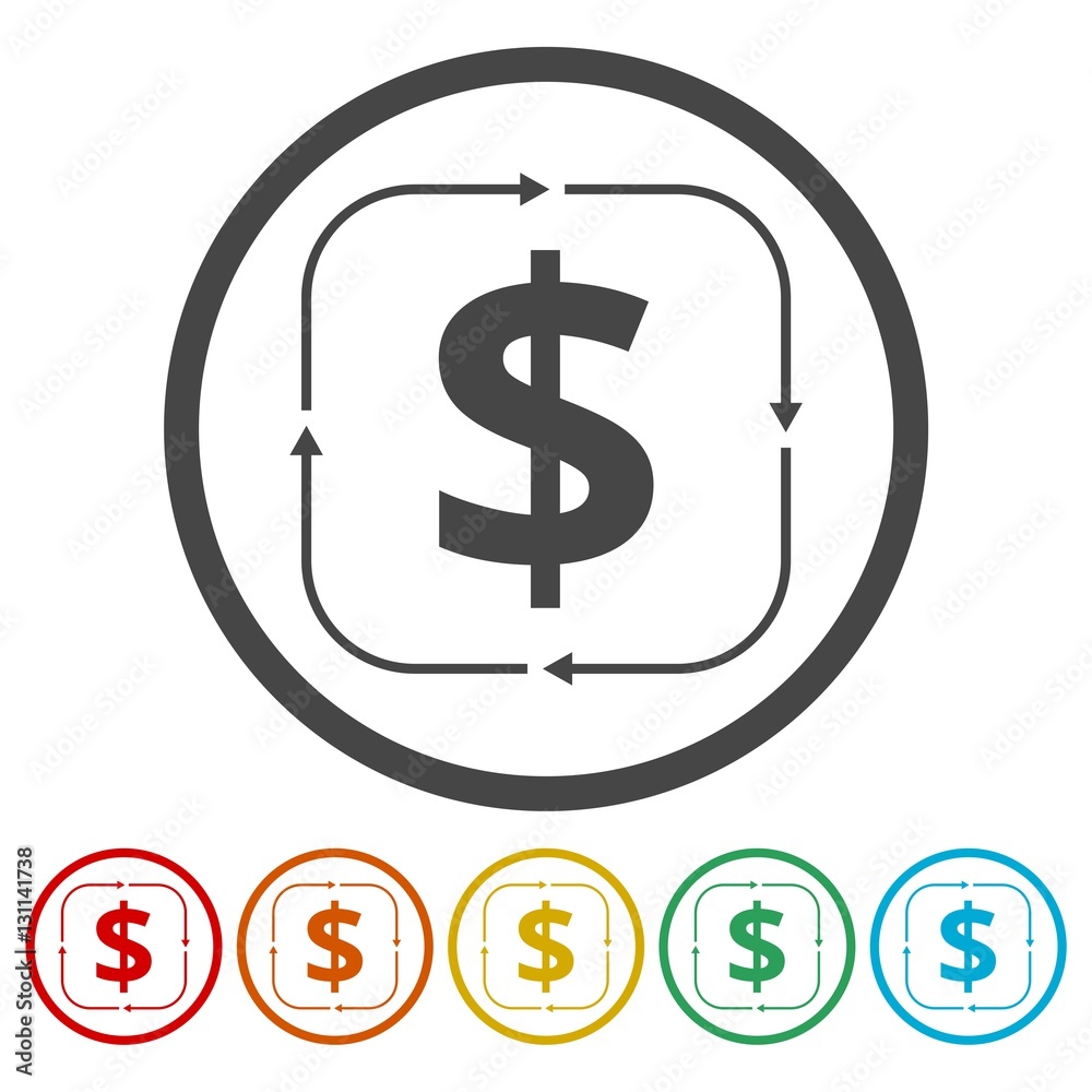 Money convert icon Money convert icon