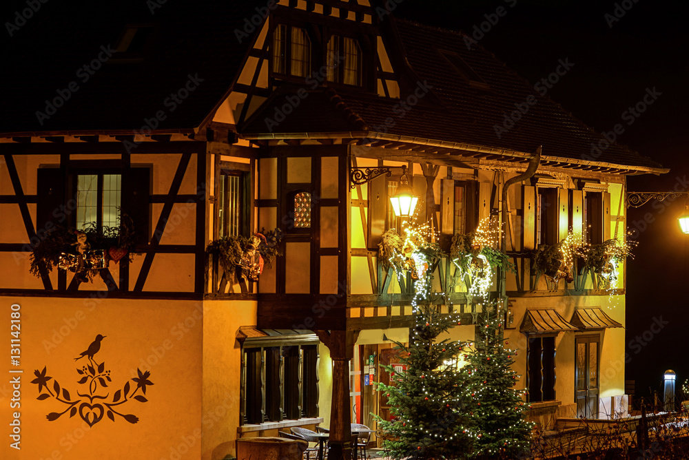 Outdoor Christmas decoration in Strasbourg, France