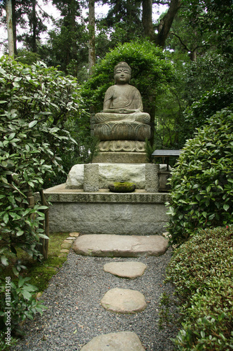 Buddha statue - Ryoan Ji  Kyoto  Japan