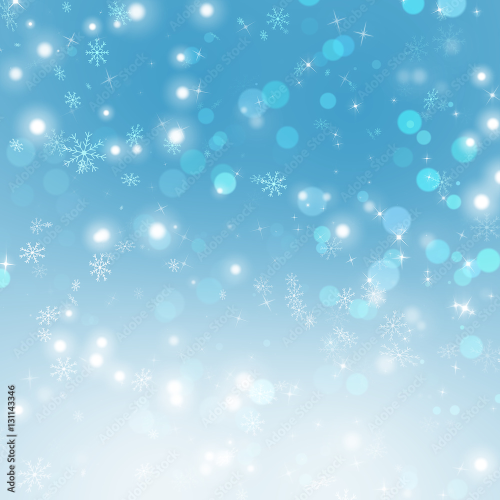 Winter Snowflakes Bokeh Winter Snowflakes Bokeh