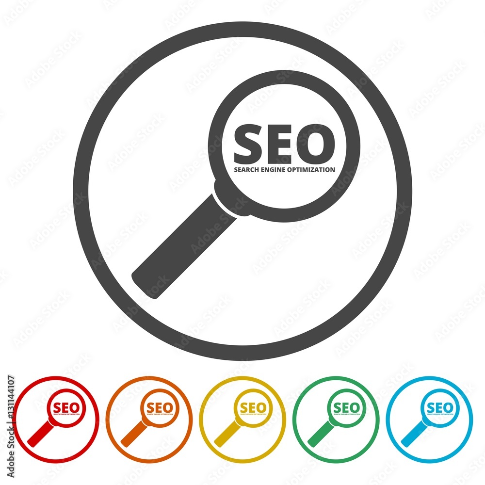 Searching engine optimization design, Seo icon Searching engine optimization design, Seo icon