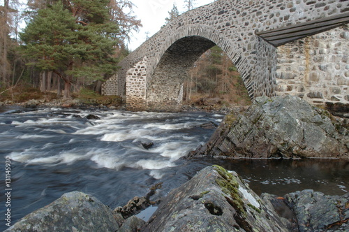 The Old Bridge of Dee  Invercauld  Braemar.  This was the crossing point of the military road from Blairgowrie to Inverness built by General Caulfield.