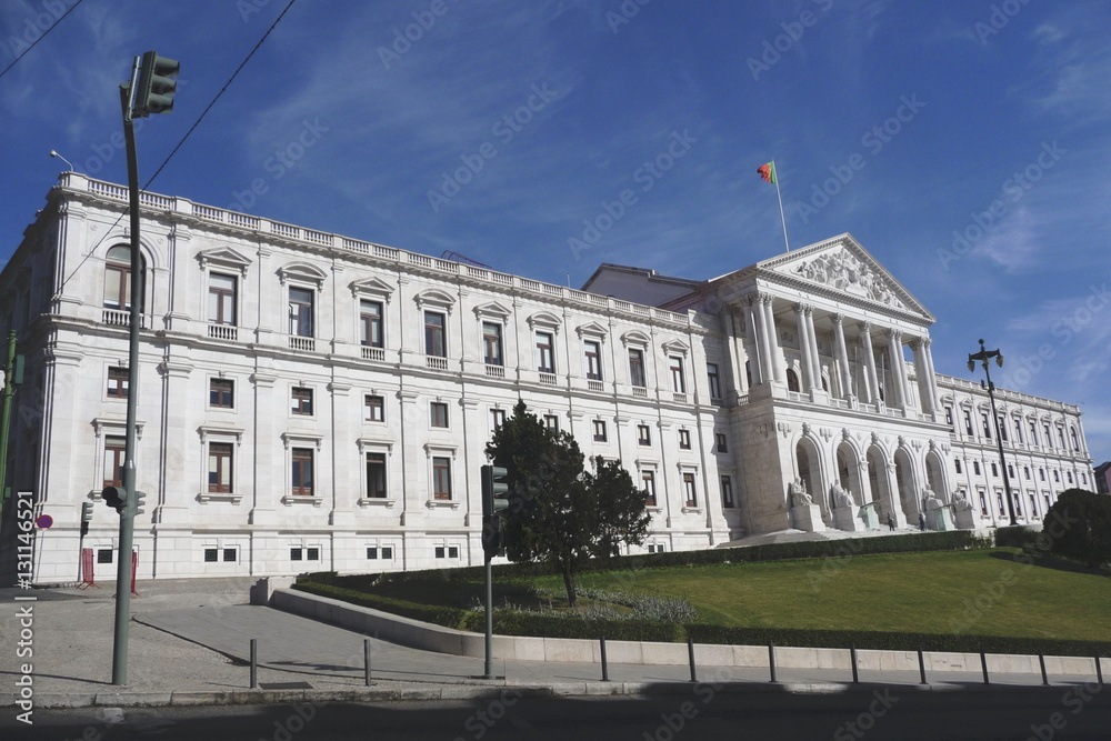Naklejka premium Monument - Praça Dom Pedro IV - Lisbon - Portugal