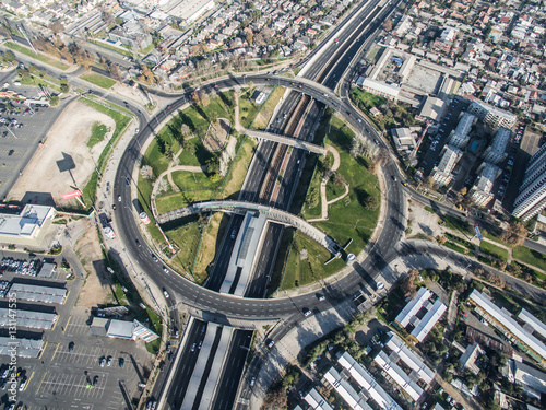 roundabout in a highway