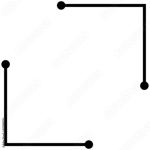 Border frame line vector label simple