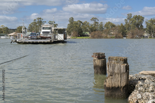 Ferry at Mannum, Murray River, South Australia