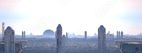 Ciudad futurista Panoramica