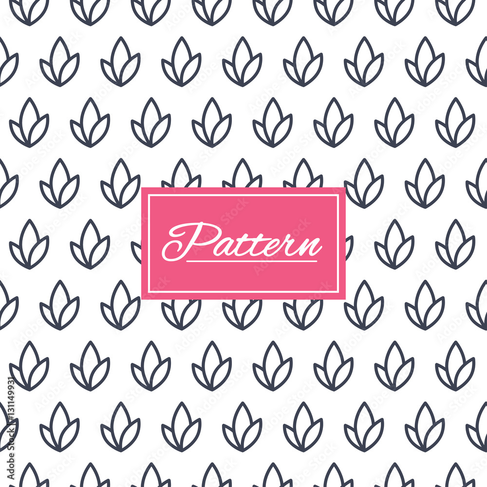 Leaves plant seamless pattern. Leaves plant seamless pattern.