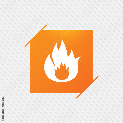 Fire flame sign icon. Fire symbol.