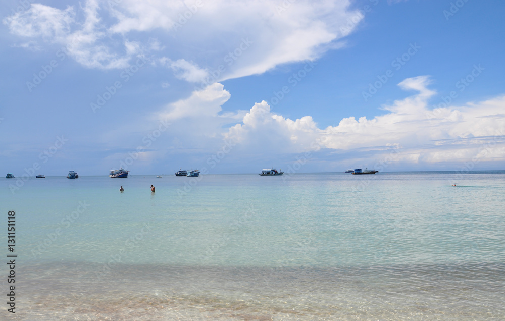Boat and sea Boat and sea