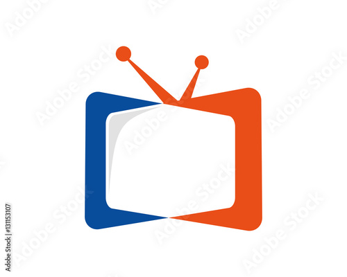 television cartoon logo icon template 5