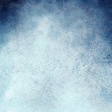 white and blue background design with painted grunge borders in dark cloudy blue sky design on watercolor paper texture