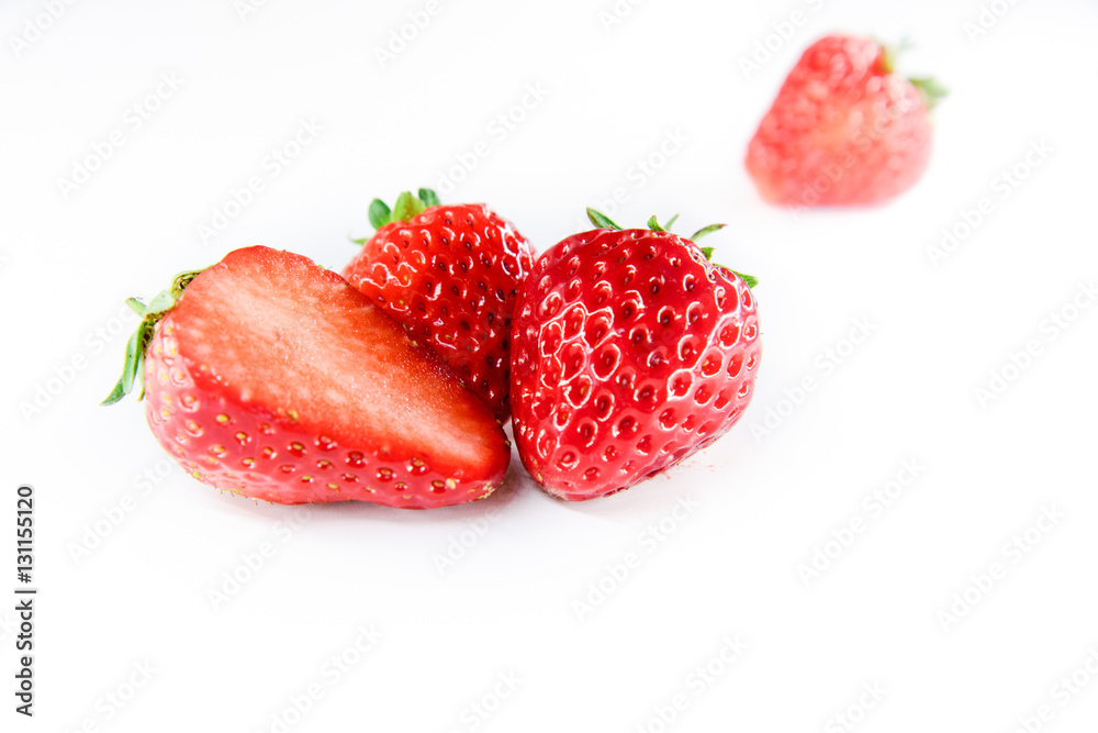 strawberry on white background strawberry on white background
