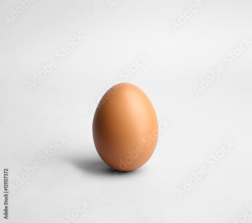 One egg isolated on white