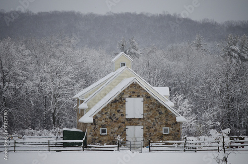 Post Winter Snow Barn2