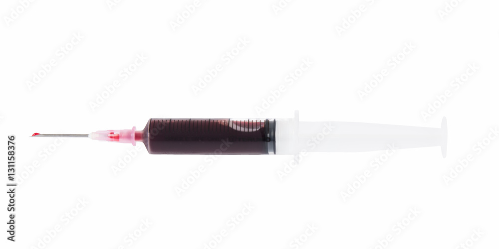 Fototapeta premium Blood and syringes