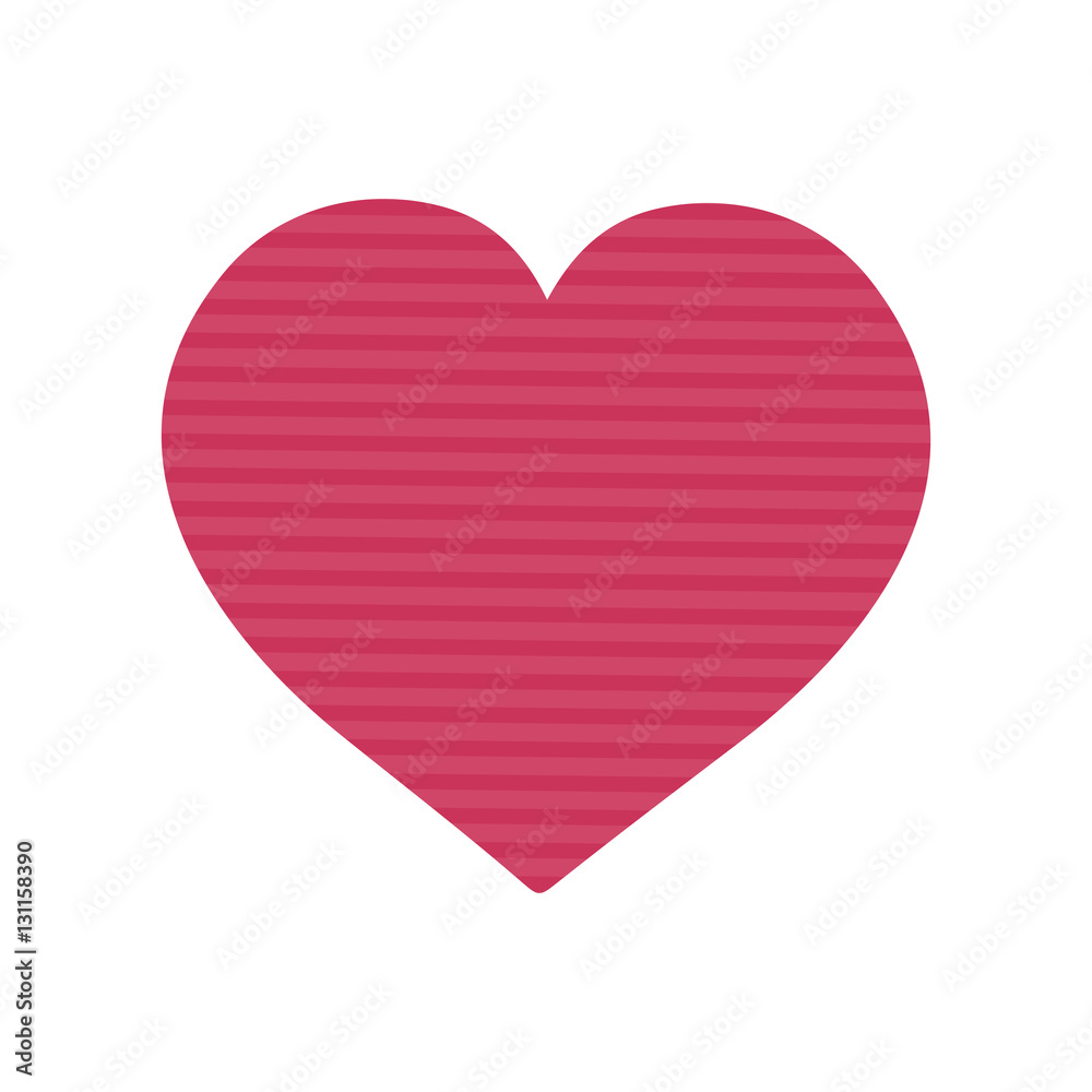 Heart love romanticism icon vector illustration graphic design
