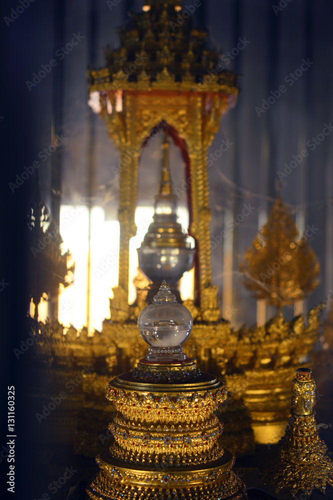 The Buddha's bone at Wat Phra That Sri Jomtong temple in Chiang Mai province