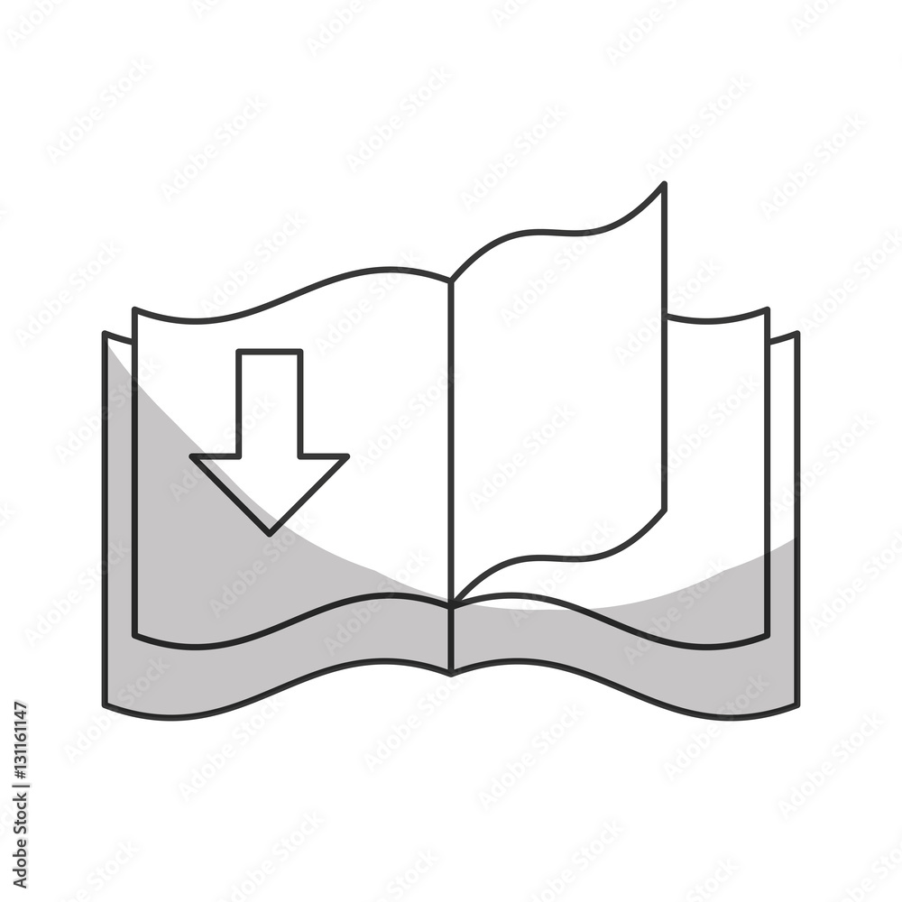 book download related icons image vector illustration design 