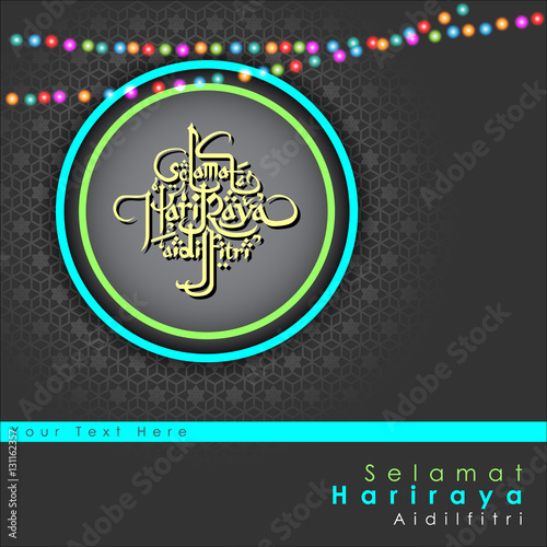 Aidilfitri graphic design.