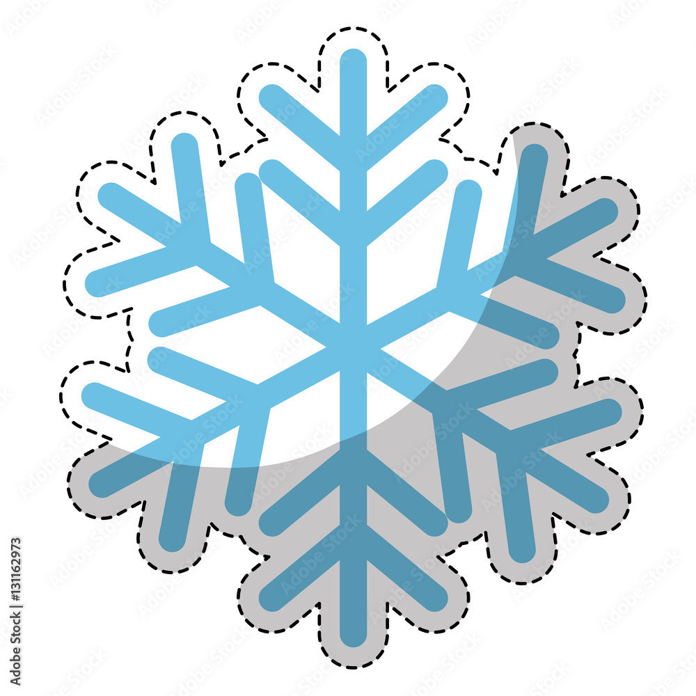 single snowflake icon image vector illustration design 