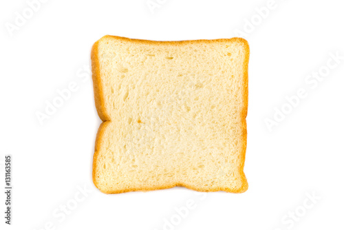 Top view of fresh sliced bread
