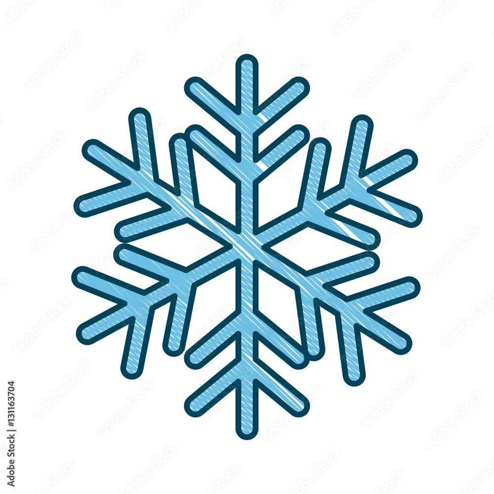 single snowflake icon image vector illustration design 