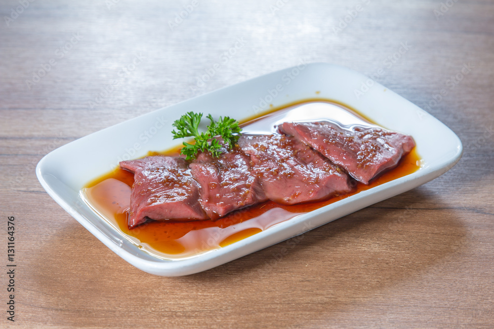 Fototapeta premium raw beef liver