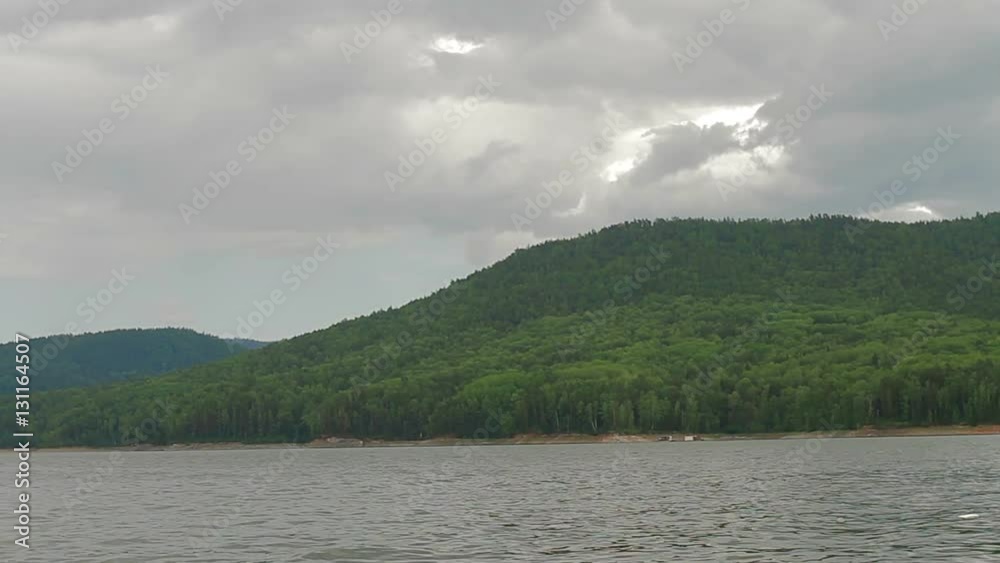 River summer mountain landscape in Syberia Russia River summer mountain landscape in Syberia Russia
