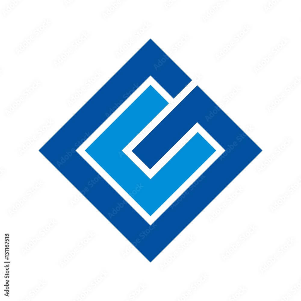 logotype of c and g. logo vector. icon template. business logo. Stock