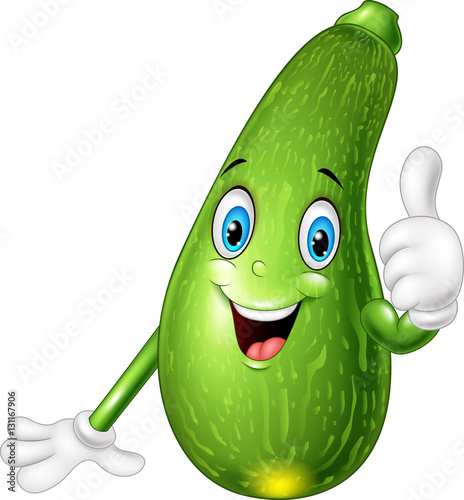 Cartoon squash giving thumbs up